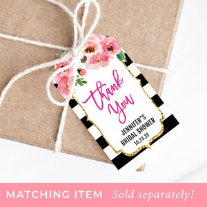 Personalized Mani Thanks Tags, Printable Kate Shower Nail Polish Favor ...