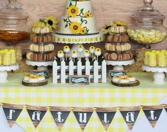 Autumn Farmhouse Digital Congratulations Banner