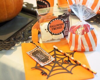 Halloween Trick or Treat Digital S'mores Labels