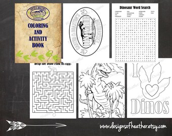 Dino Excavation Digital Activity Book