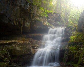 Cold Brook Falls - White Mountains, New Hampshire - New England -  Photo Print - Home Decor - Wall Art - Free Shipping