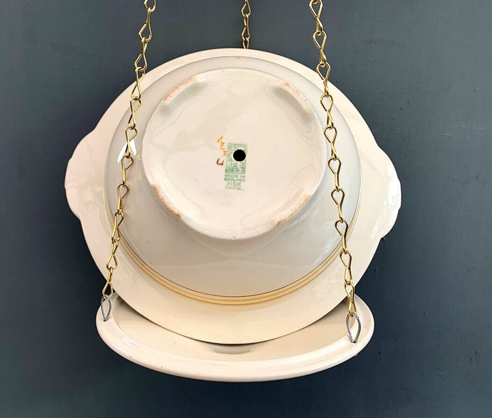 Unique 30s Antique H and K Tunstall Pottery LARGE HANGING Etsy Hong Kong