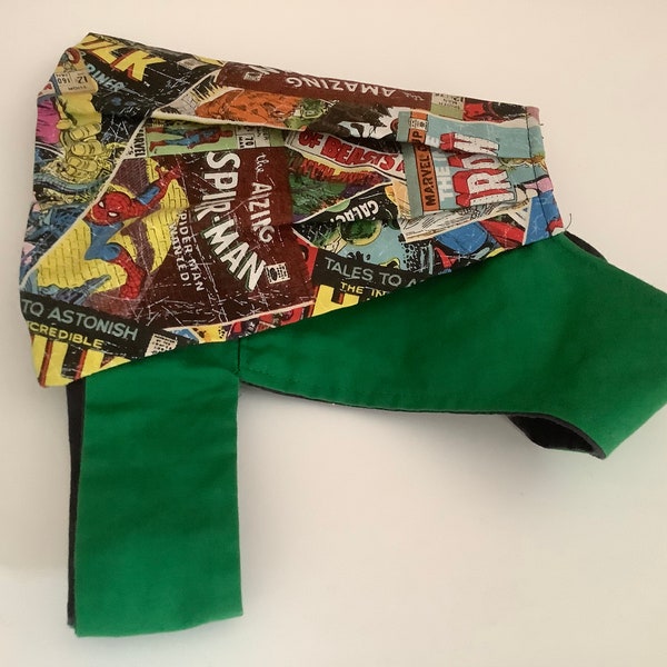 Small / medium dog birthday superhero cape, dressing up. Made in the U k made