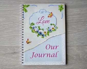 Love Journal for Couples, Valentine's Day Gift, Wedding Gifts, Engagement Gifts, Relationship Journal, Gift for Girlfriend, Romantic Gifts