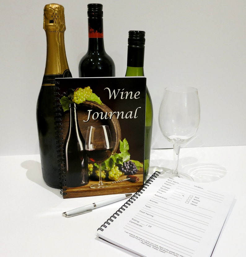 Wine Journal, Wine Diary, Winery, Wine Gifts, A5 Wire Bound, Wine Connoisseur, Great Gift for Wine Lovers, Wine Tasting Notes, Wine Notebook image 4