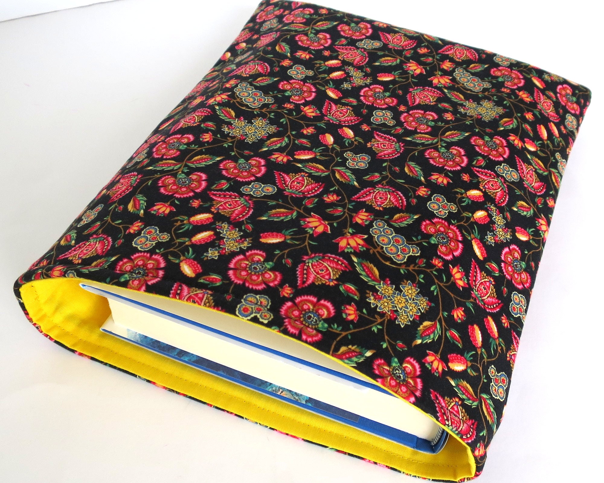 Floral Book Sleeve Pretty Book Sleeves Floral Book Pouch Etsy