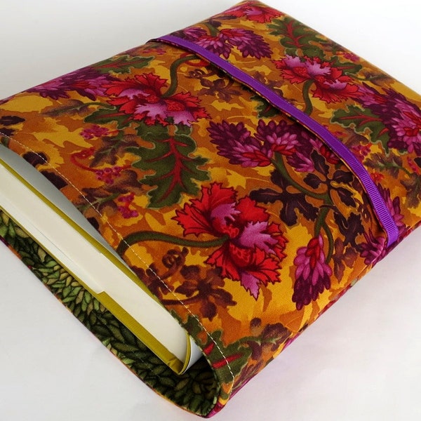 Pretty Floral Book Pouch, Padded Book Protection, Padded Book Cover, Book Sleeve, Booksleeves, Book Lover, Bookworms, Novel Protector
