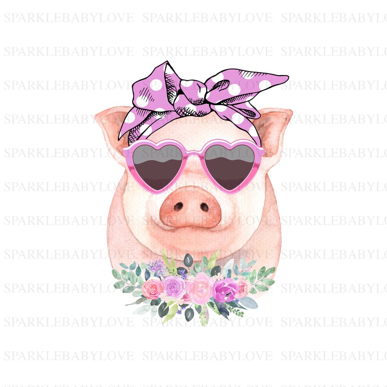 Pig Decal Pig Decal Sticker Mug Decal Yeti decal sticker Etsy