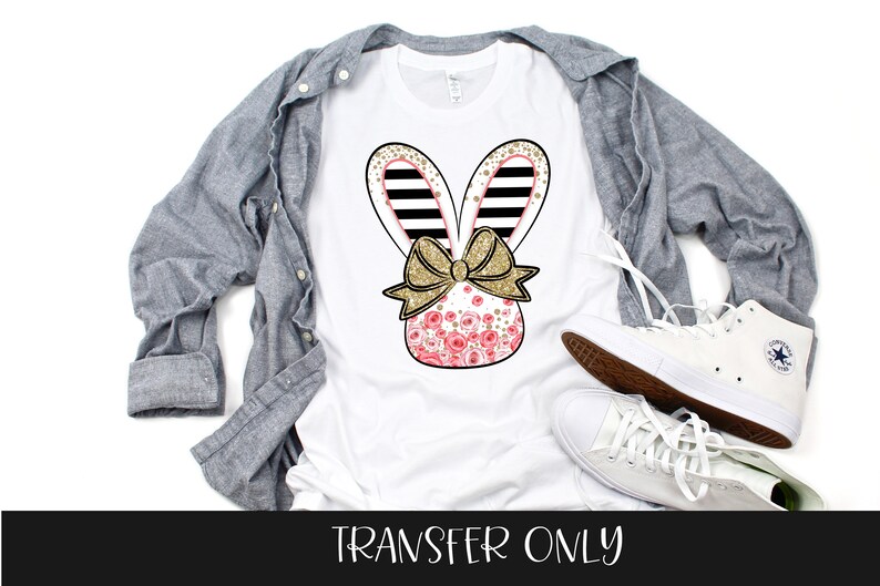 Ready to Press Iron on Ready Antler Iron on Bunny Floral Iron on Iron on Transfer htv printed DIY iron on,Sublimation transfer