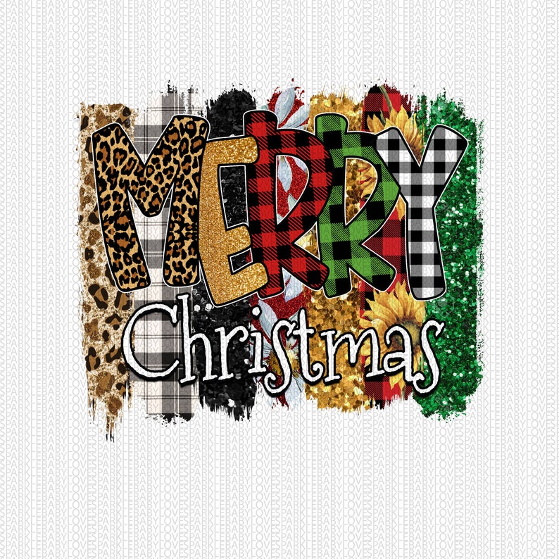 Merry Christmas iron on transfer Christmas Tree Truck Holiday Etsy