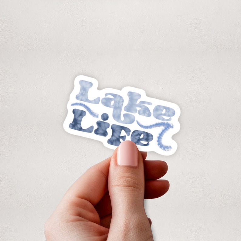 Lake Life Sticker Stickers Lake Life Stickers for Hydroflask Laptop Stickers Waterproof Stickers Lake Stickers image 1