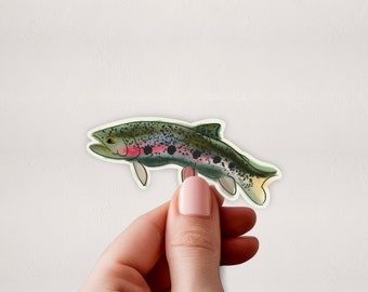 Rainbow Trout Sticker | Sticker | Lake Life | Stickers for Cooler | Fish Stickers | Fisherman Stickers | Lake Stickers | Fishing | Fish Gift