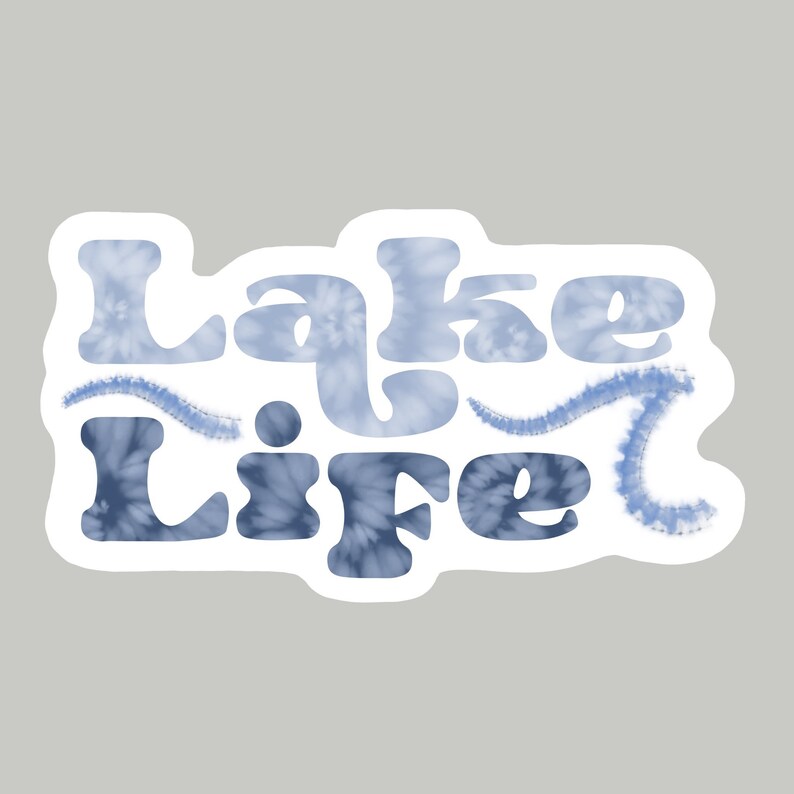 Lake Life Sticker Stickers Lake Life Stickers for Hydroflask Laptop Stickers Waterproof Stickers Lake Stickers image 2