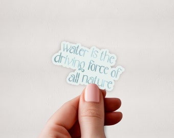 Water Sticker | Stickers | Force of Nature | surf Stickers | Cooler Stickers | Beach Stickers | Lake Stickers | Ocean Stickers