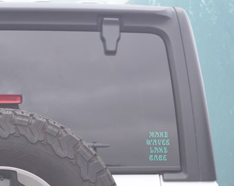 Make Waves Lake Babe Decal