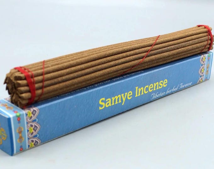 Samye High Quality Tibetan Herbal Incense, 8.5"L, 30 Sticks per Box, Shop Favorite