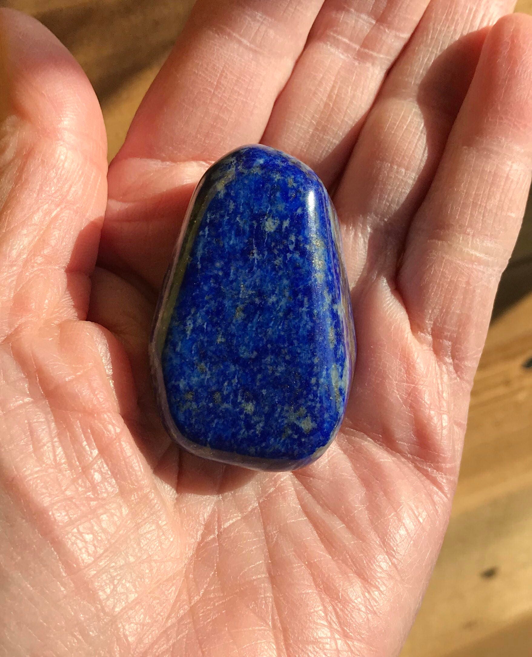 Lapis Lazuli, Polished Stone, 72.8 Grams, CR2909