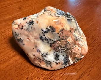 Dendritic Opalite, 1-1/2 LBS Cabinet Stone, Semi-Polished, Manganese Included, 675.50 Grams, Eastern Australia, CR10440