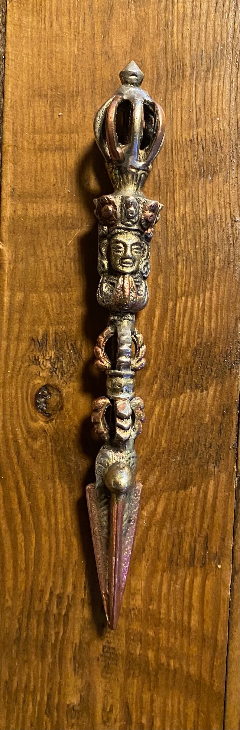 Tibetan Kila, Phurba, Kilaya, Copper & Brass Ritual and Prayer Tool ...