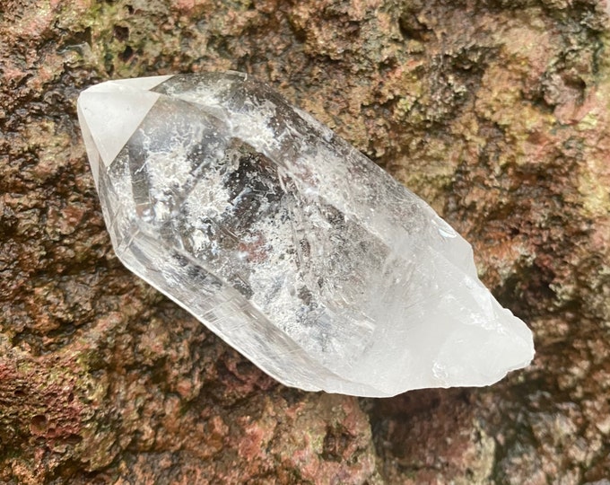 Arkansas Quartz, Clear, Raw, Barnacles, Striated, 95.10 Grams, CR10958