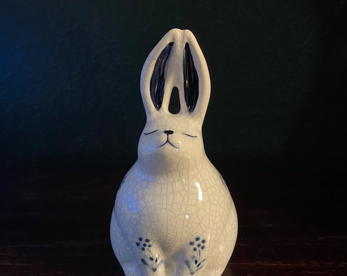 Ceramic Incense Burner for Japanese Incense, Incense Included, Japan, Choose Cat or Rabbit, Each is Handcrafted