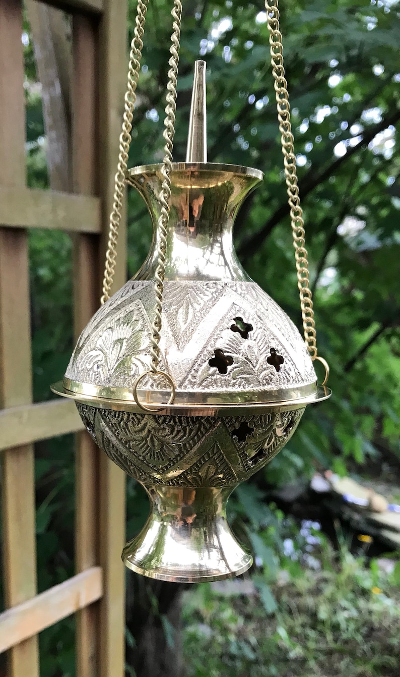 Hanging Incense Burner Kit Solid Brass Complete Kit with Etsy
