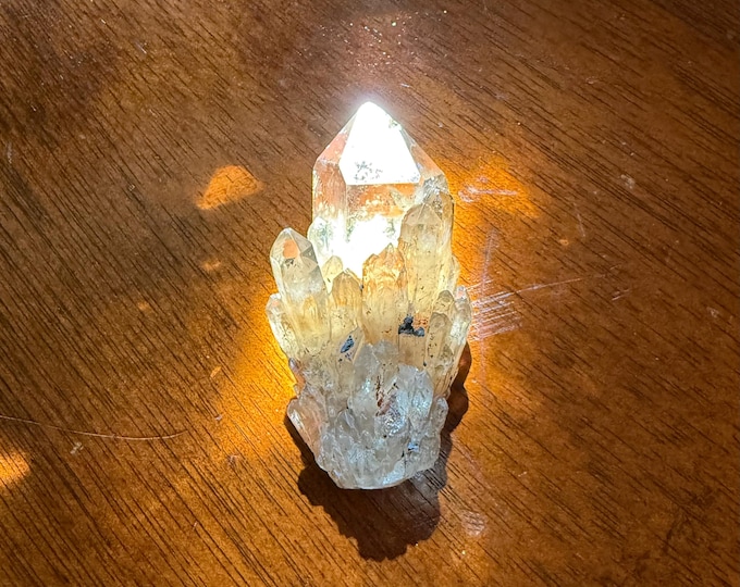 Kundalini Smokey Citrine, Raw, Golden Veils, Etched Faces, Rainbows, Bridge Crystals, Africa, 46.80 Grams, CR12578