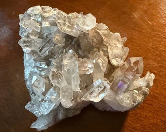 Clear Quartz Cluster, 1-1/3 LB+ RAW Light Smokey, Channeler, Mine Fresh, 617.90 Grams, Brazil, CR12628