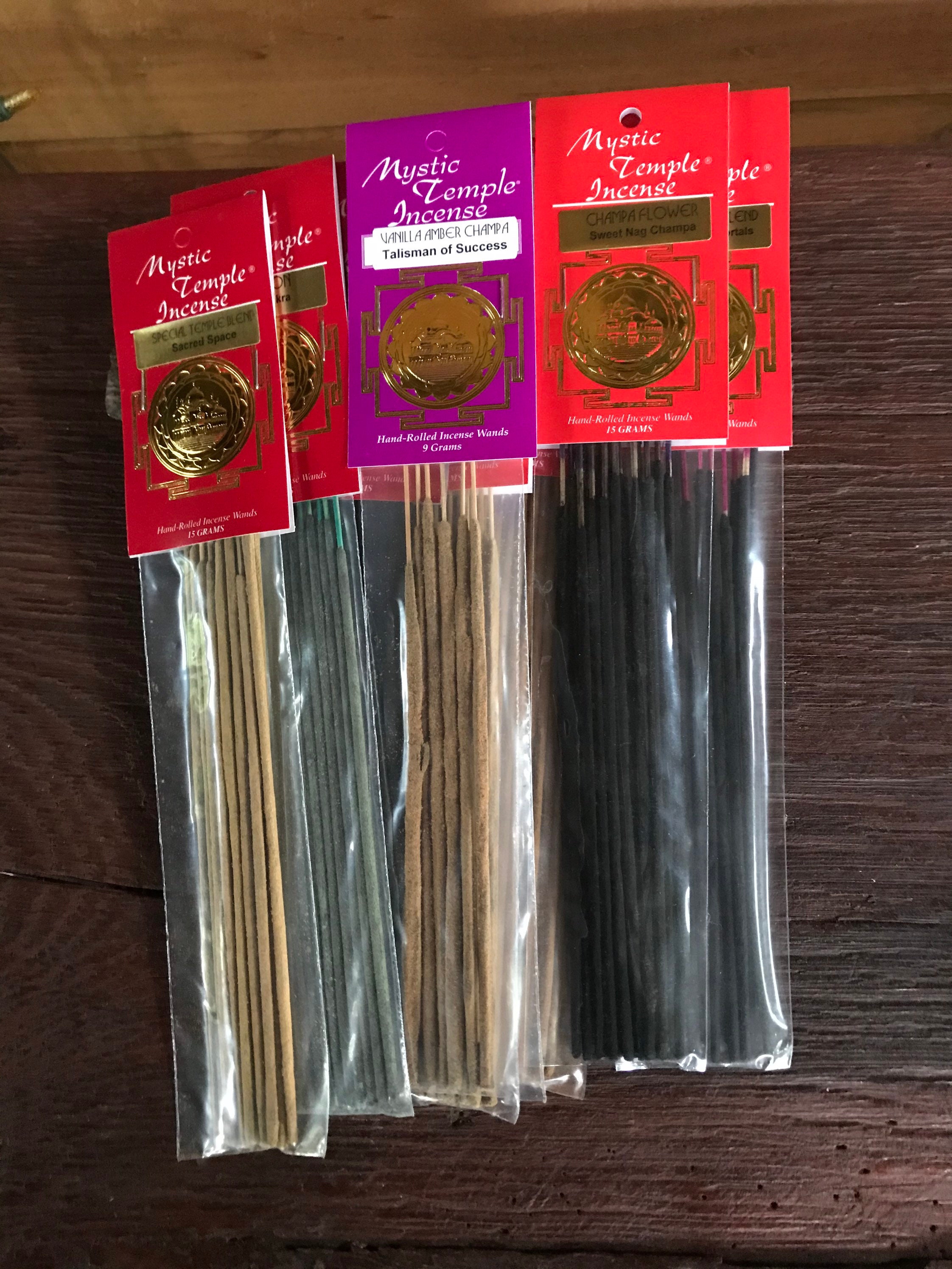 Mystic Temple Premium Incense, Stick Incense, Shop Favorite! Choose Your Scent, 10 Sticks, 15 or