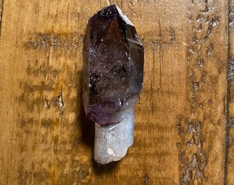 DT Raw Shangaan Smokey Amethyst Pocket Scepter, Keyed, Africa, 17.30 Grams, CR11627