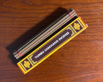 Yumbu Lhakhang Tibetan Herbal Incense, 6" Sticks, 21 Sticks Per Box, 45 Grams
