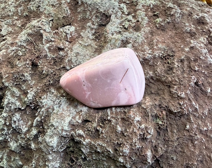 Angel Silk Opal, Polished Pink Opal Freeform, 94.10 Grams, Australia, CR12733