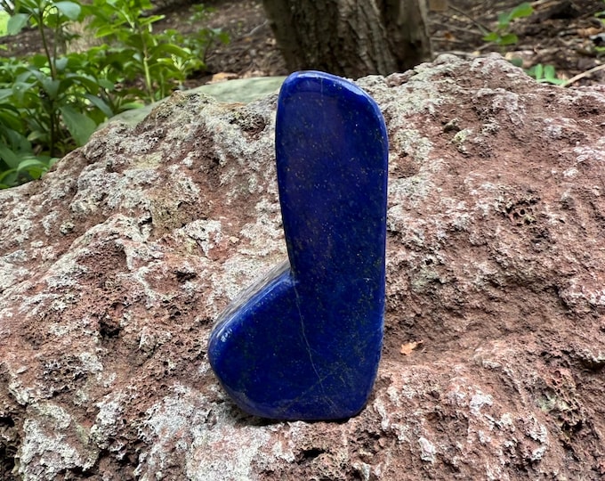 Lapis Lazuli, Freeform Standing Stone, Polished, Afghanistan, 114.60 Grams, CR12726