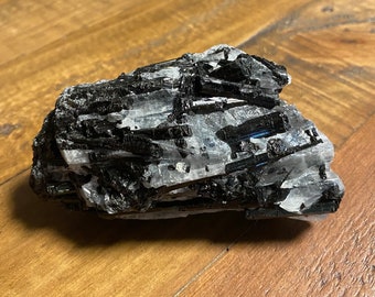 Black Tourmaline in Quartz, RAW, 324.10 Grams, 3/4 LBS- Brazil, CR11516