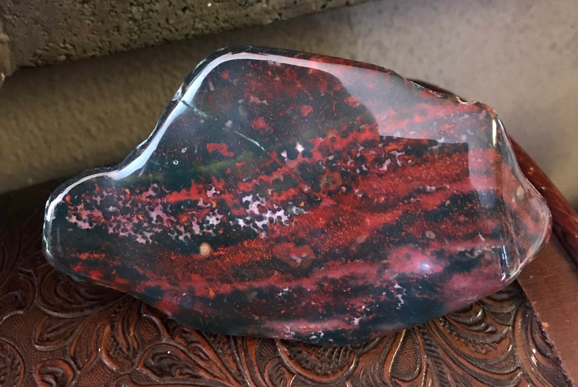Zentron Crystal Collection 1 2 Pound Tumbled Bloodstone | Seychelles