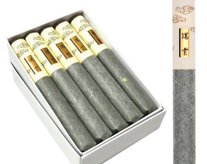 Zuiun Japanese Premium Aloeswood OR Meiko Shibayama Floral Sandalwood Incense, Sleeves of 50 Sticks, 6”