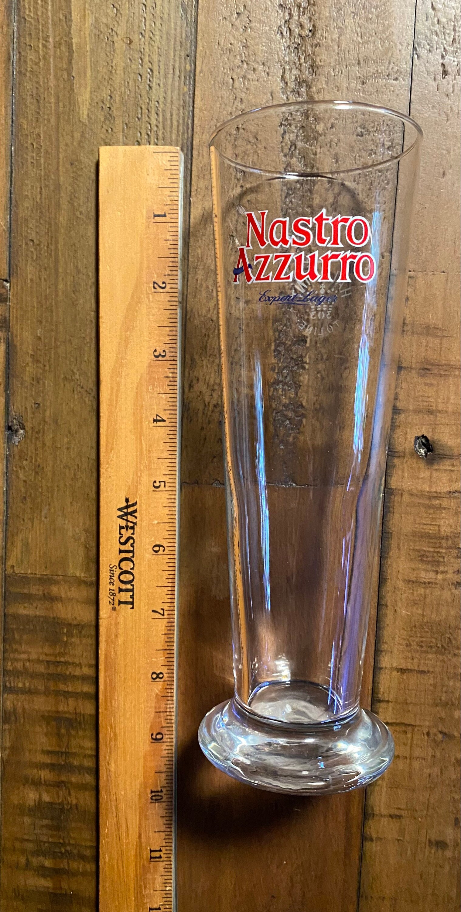Peroni Nastro Azzuro Stemmed Beer Glass - Half Pint/27cl - GarageBar Limited