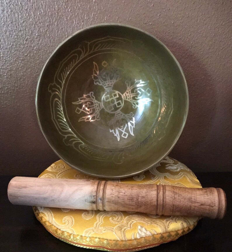 Singing Bowl Set Handmade Brass/Bronze Antique Style Etsy