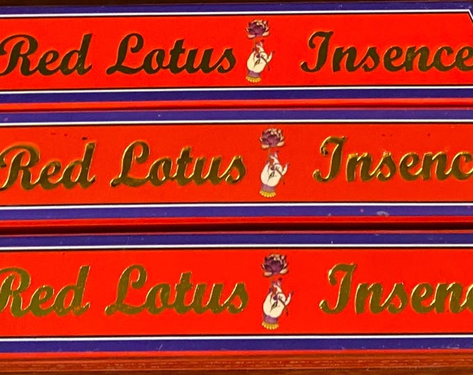 Red Lotus Brand Tibetan Incense, 9" Sticks, 23 Sticks Per Box, 75 Grams