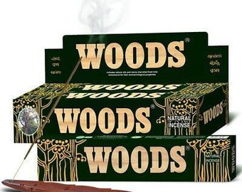 WOODS Premium Incense, One Box of 50 Full Sized 9" Sticks, Original Cycle Brand