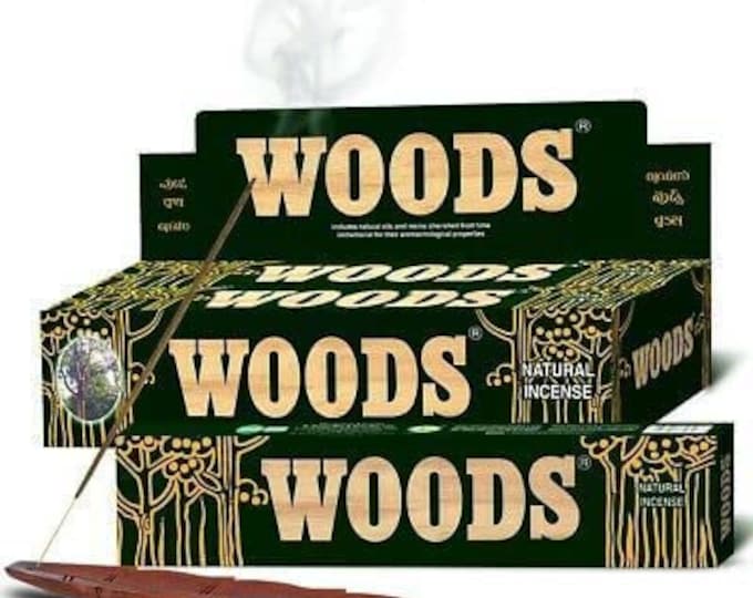 WOODS Premium Incense, Larger Box of 50 Full Sized 9" Sticks, Original Cycle Brand