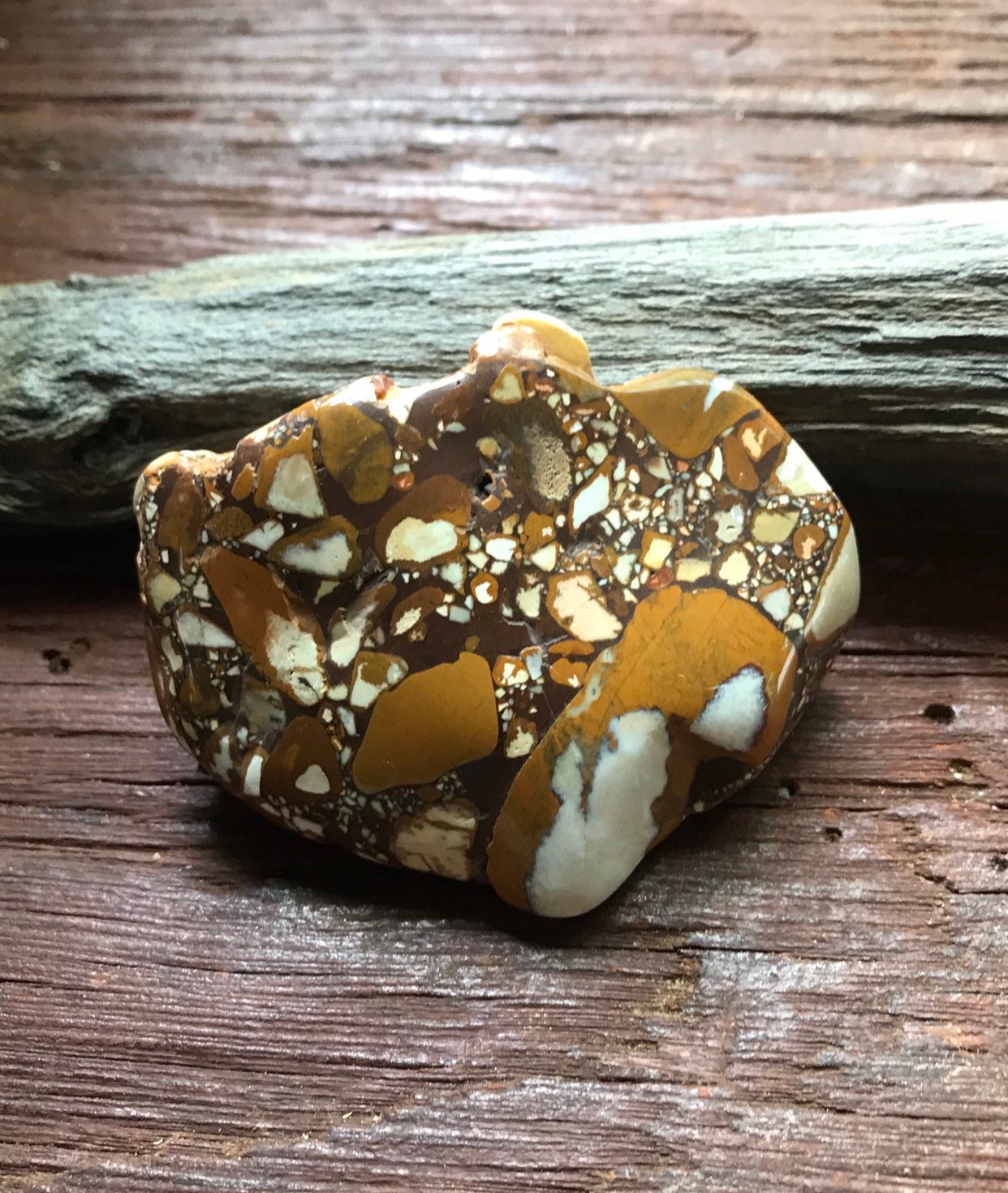 1/3 LB Pudding Stone, Conglomerate, Tennessee, 150.2 Grams, 5.30 Ounces