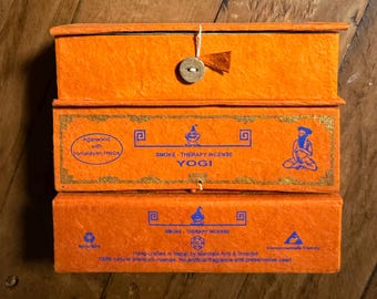 Smoke Therapy Agarwood Yogi Incense, 4" L, 25 Sticks per Box, 95 Grams Per Box Approx., Nepal
