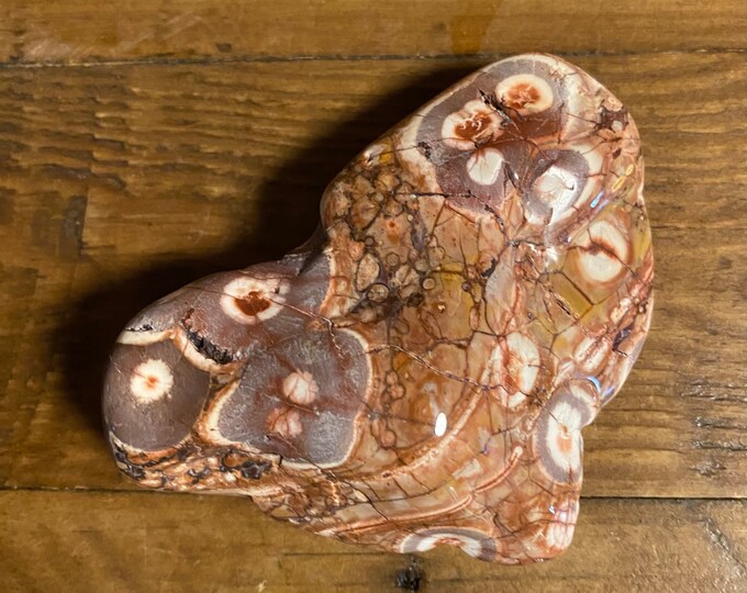 Birdseye Jasper, 1/4 LB+ Palm Stone, Polished, Mexico, 128.40 Grams, CR11773