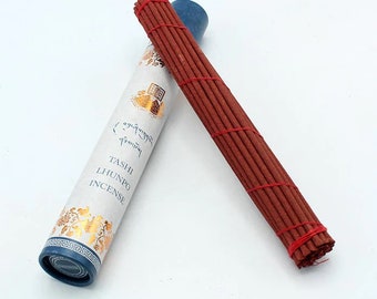 Tashi Lhunpo Monastery Incense, Tube of Tibetan Incense Sticks, 26 Sticks Wonderfully Scented, 10” Sticks