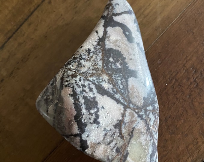 Porcelain Jasper Palm Stone, 1/2 LB+ Freeform, Semi-Polished, 241.50 Grams, CR11420