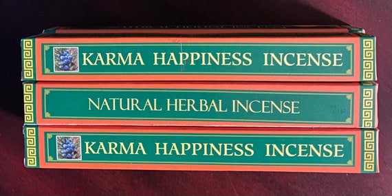 KARMA Happiness Incense, 8”sticks, 30 Sticks/Box