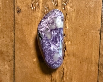 Charoite, Polished Freeform Pocket Stone, Russia, 35.30 Grams, CR12567