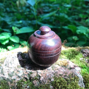 Solid Perfume, Fragrant Woods, Essential Oils, Beeswax, Decorative Rosewood, Carved or Smooth  Soapstone, Choose Scent, Container, and Size
