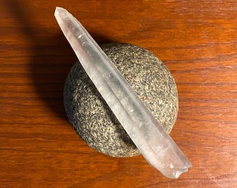 Diamantina Lemurian, 5.50" Laser Wand, Long, Tapered, Etched, Brazil, 60.30 Grams, CR12305